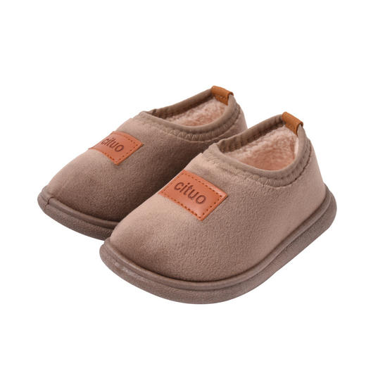 儿童棉拖鞋秋冬季室内家居小孩包跟加厚加绒宝宝居家厚底毛绒软底 商品图6