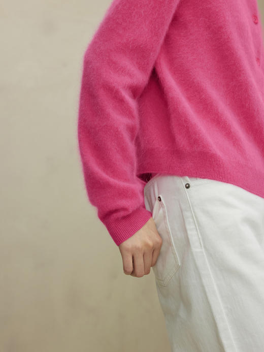 鄂尔多斯1980羊绒拉绒针织开衫 商品图4