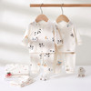 新生儿婴儿衣服春秋季纯棉内衣分体套装秋冬初生宝宝贴身内穿秋衣 商品缩略图0
