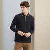 【暖燚绒】柒牌男士长袖polo衫秋冬新款商务休闲撞色翻领保暖T恤	125T70240 商品缩略图1
