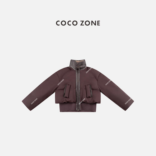 COCO ZONE 匈牙利进口国标95鹅绒拼接立领羽绒服CC1D2534 商品图0