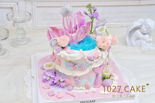 1027CAKE | 许愿池蛋糕 喷泉 鲜花 人鱼（请提前2天） 商品图1