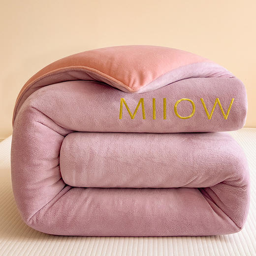 牛奶绒保暖被子被芯冬季加厚保暖被褥水晶绒加绒刺绣被褥棉被 商品图3