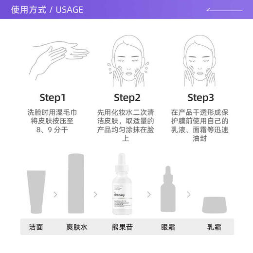 【保税仓】TheOrdinary 2%熊果苷+透明质酸面部精华30ml提亮补水 商品图2