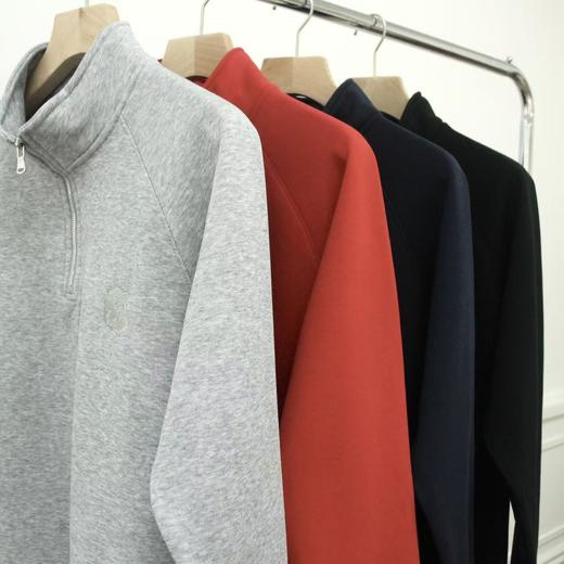 男款虎头刺绣加绒半高领拉链卫衣 商品图1