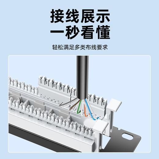 爆款【电话语音配线架】110电话配线架 100对200对110配线架 电话跳线架 50对语音配线架25口 模块式高端工程级镀金50口语音电话配线架 模块式高端工程级镀金（2U机架模块式 ） 商品图6