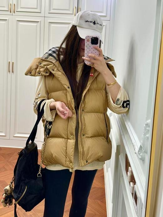 男女同款B家两穿面包款90白鸭绒羽绒服可拆袖马甲 商品图13