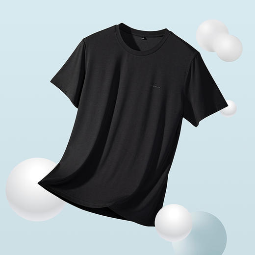 柒牌短袖T恤男夏季运动休闲抗菌打底内衣男士圆领体恤	124F70110 商品图2