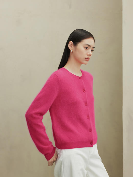 鄂尔多斯1980羊绒拉绒针织开衫 商品图2