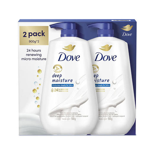 MM 山姆 多芬 深层营润美肤沐浴乳 900g*2 商品图0