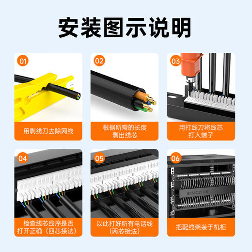 爆款【电话语音配线架】110电话配线架 100对200对110配线架 电话跳线架 50对语音配线架25口 模块式高端工程级镀金50口语音电话配线架 模块式高端工程级镀金（2U机架模块式 ） 商品图9