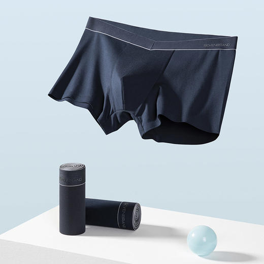 柒牌男士内裤男生莫代尔冰丝短裤抗菌防夹臀四角裤衩男式平角裤头	124F70330 商品图4