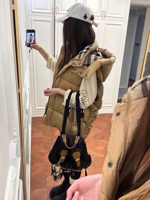 男女同款B家两穿面包款90白鸭绒羽绒服可拆袖马甲 商品图11
