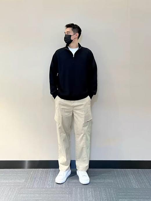 男款虎头刺绣加绒半高领拉链卫衣 商品图5