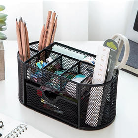 得力8902多功能办公座笔筒