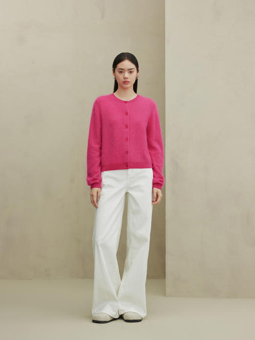 鄂尔多斯1980羊绒拉绒针织开衫 商品图1