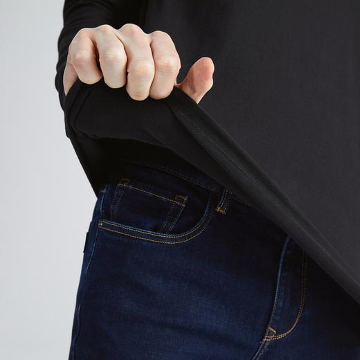 【火山岩】柒牌polo衫男长袖秋冬厚款撞色提花商务休闲保罗衫	123T70060 商品图3