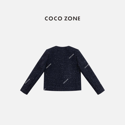 COCO ZONE 小香风圆领长袖外套时尚单排扣上衣CC2C2209 商品图1