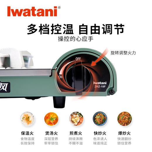 岩谷（Iwatani） 户外卡式炉便携防风烧烤炉具2.8kW大火力野炊瓦斯炉家用燃气炉子 ZKZ-18F防风炉2.8kW大火力 商品图3