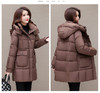 加厚羽绒服妈妈装，连帽中长款白鸭绒外套QYM-KED-AOL911-Y 商品缩略图1