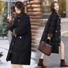 撞色灯芯绒翻领长款羽绒服，韩系时尚设计感羽绒服HR-BX2699 商品缩略图2