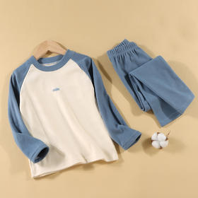 儿童德绒内衣套装男女童秋衣秋裤秋冬中大童家居服宝宝睡衣批发