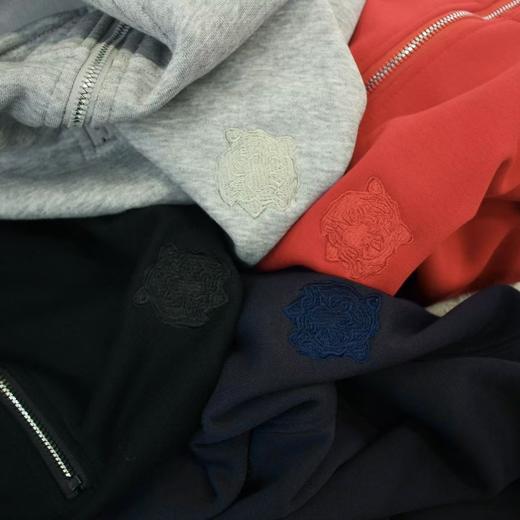 男款虎头刺绣加绒半高领拉链卫衣 商品图14