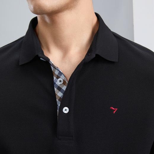 【持久如新】柒牌polo衫男长袖秋季新款商务休闲长绒棉翻领T恤衫	125T70200 商品图2