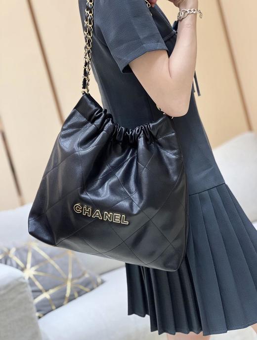 香奈儿24k新品22BAG珐琅垃圾袋单肩斜挎包（HH） 商品图2