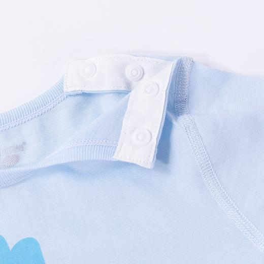 贝贝怡男女童肩开内衣套装春夏季新款宝宝轻薄长袖套头上衣裤子 商品图6