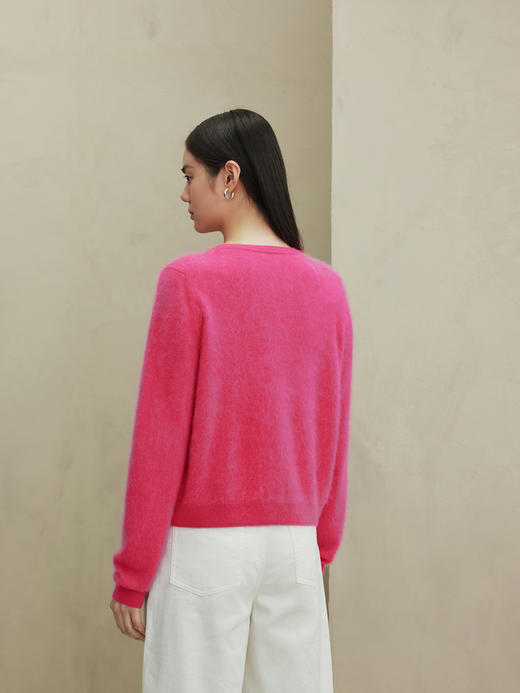 鄂尔多斯1980羊绒拉绒针织开衫 商品图3