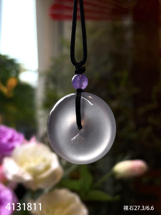 玻璃种平安扣吊坠【4131811】具体价格微信咨询 商品图0