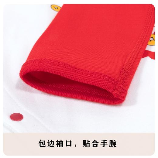 贝贝怡童装婴幼儿连身衣春秋季纯棉外穿爬服春节哈衣初生宝宝睡衣 商品图4