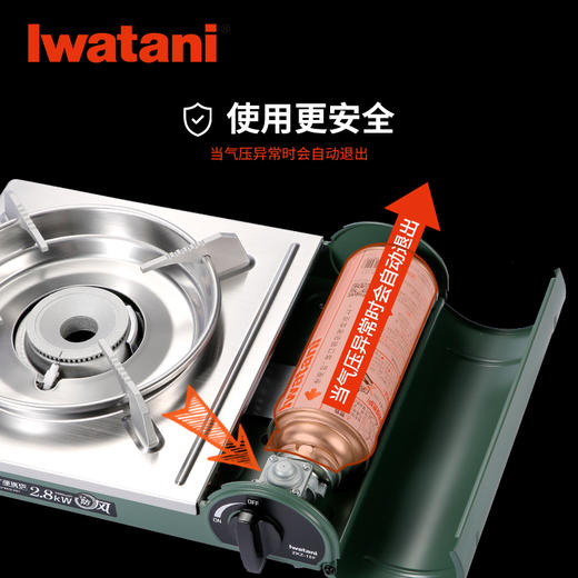 岩谷（Iwatani） 户外卡式炉便携防风烧烤炉具2.8kW大火力野炊瓦斯炉家用燃气炉子 ZKZ-18F防风炉2.8kW大火力 商品图1