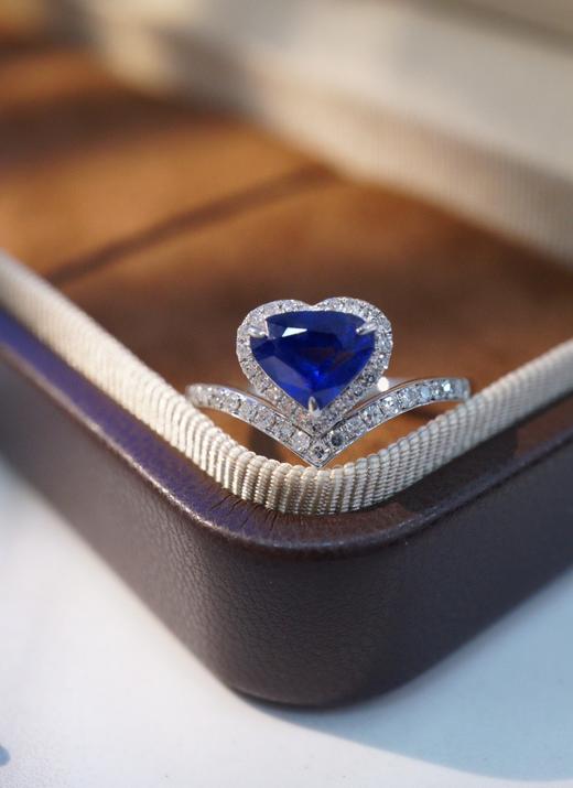 18k金蓝宝戒指 1.12ct 商品图0
