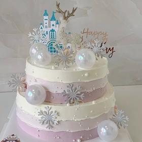 【水晶小鹿双层定制】