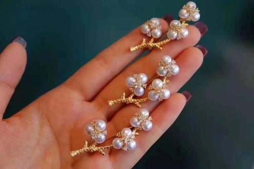 7DAYS植物系列梅花珍珠胸针 商品图3