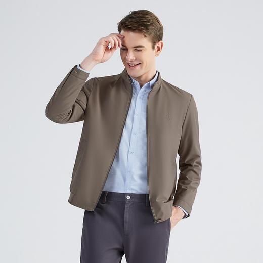 柒牌男装立领夹克秋季新款商务通勤中青年纯色百搭外套茄克衫	123K70020 商品图1