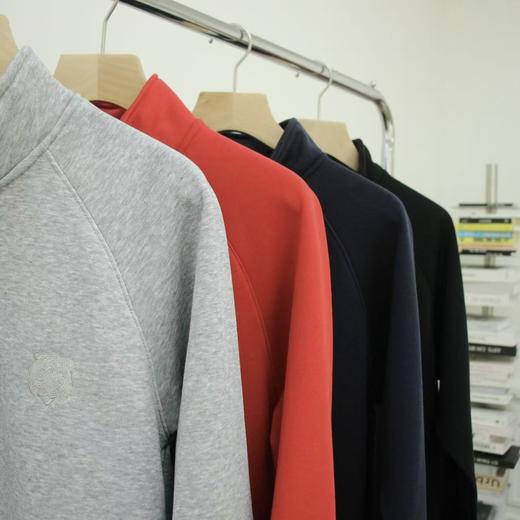 男款虎头刺绣加绒半高领拉链卫衣 商品图7