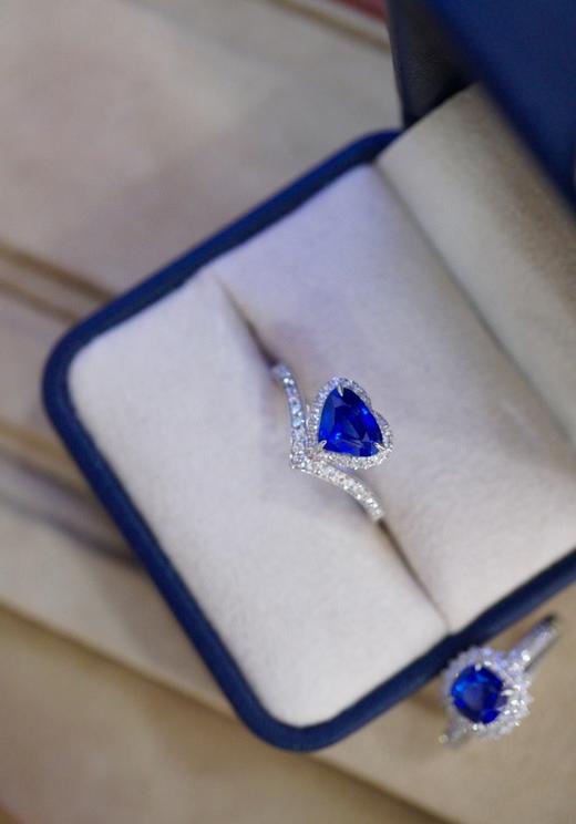 18k金蓝宝戒指 1.12ct 商品图3