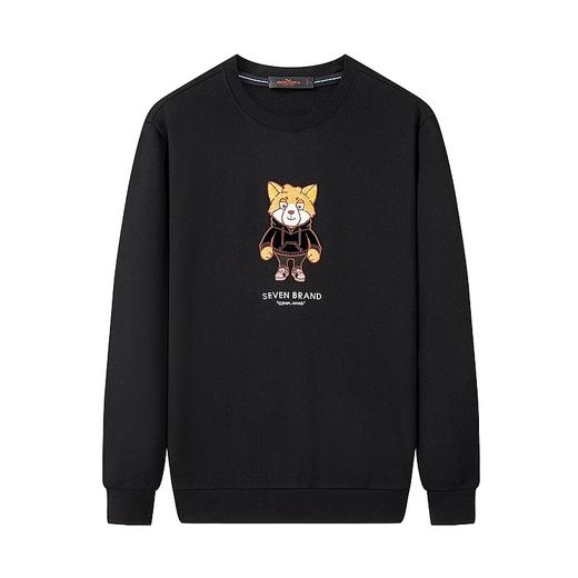 【特价】【柒先生系列】柒牌卫衣男时尚潮流百搭卡通狗多多纯棉圆领套头衫	123W70330 商品图4