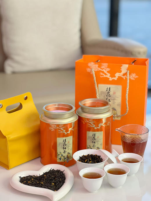 季节限定❗️【品牌直发】送礼袋！🌟【买一送一得2罐】强韵桂花红茶加赠旅行茶具六件套🌈，只需💰79.9❗️CCTV展播品牌强韵桂花红茶150g/罐 商品图1