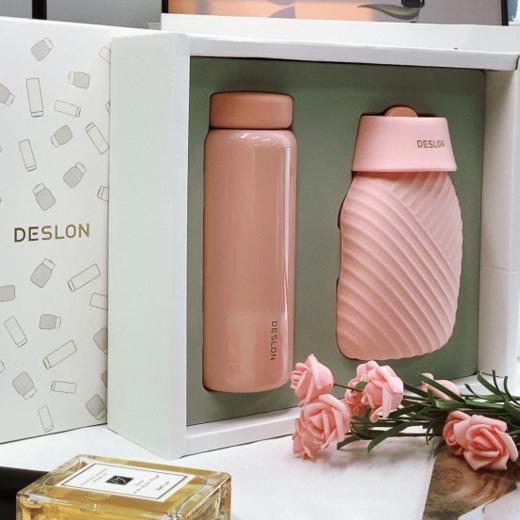 🌈大品牌高颜值大羊毛来咯👉【德世朗小欢喜系列保温套装DHX-TZ003】😎礼盒款只要💰69元，还赠送礼品盒❗️316不锈钢内胆⚠💜 商品图1