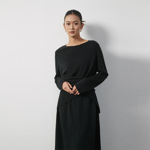 东黎 • 山羊绒女士春秋长袖连衣裙 3372 商品图4