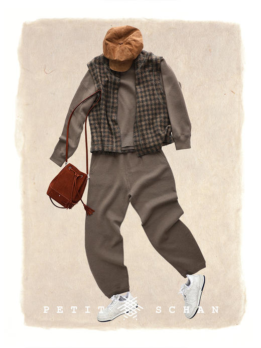 PETIT SCHAN小闪 CLO#654 take it easy 偶闲 纯羊毛高克重极简廓形针织卫衣 商品图5