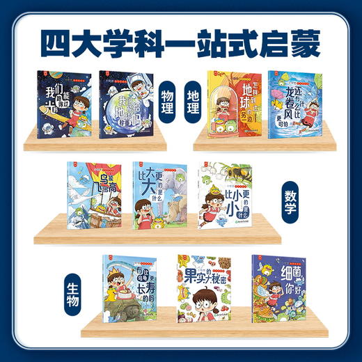 《小怪兽科学好好玩全10册》3-6岁儿童科普幼儿科普启蒙漫画绘本 商品图2