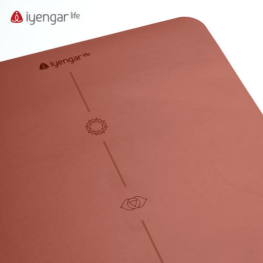 艾扬格 life A3091 脉轮瑜伽垫 加宽  防滑防汗 土豪橡胶瑜珈垫 尺寸：185*68cm 4mm 商品图5