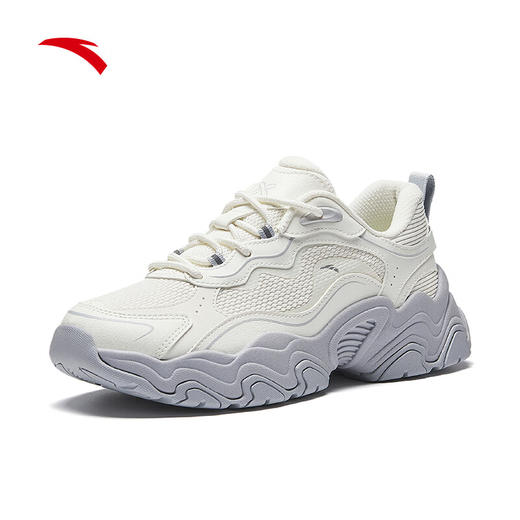 安踏陨石丨复古老爹鞋女冬季新款革网拼接潮流休闲鞋子122448856 商品图7