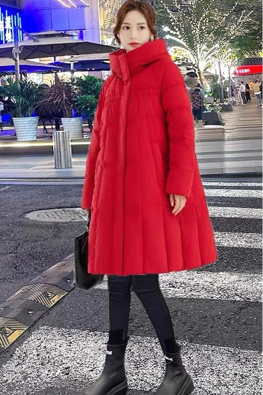 LNNNS 红色喜庆节日羽绒外套 19311 商品图2