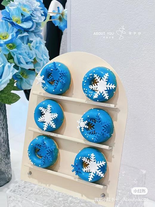 蓝色冰雪奇缘品牌主题甜品台 商品图8